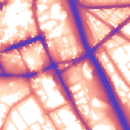 Daytime road noise heatmap for BL2 1DG