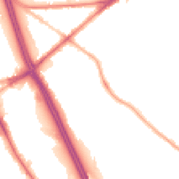 Night-time road noise heatmap for BL2 1DH