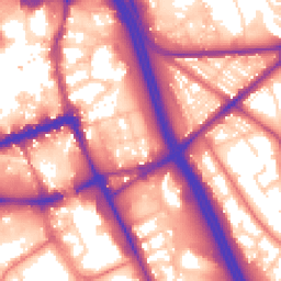 Daytime road noise heatmap for BL2 1DP
