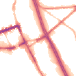 Night-time road noise heatmap for BL2 1DW