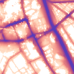 Daytime road noise heatmap for BL2 1EH