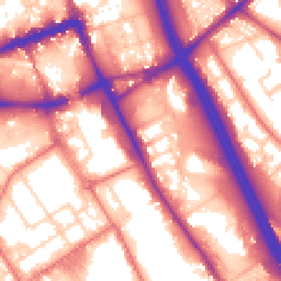 Daytime road noise heatmap for BL2 1ES