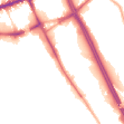 Night-time road noise heatmap for BL2 1ET