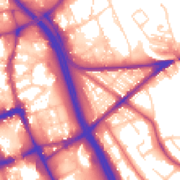 Daytime road noise heatmap for BL2 1HP