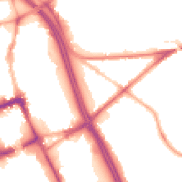 Night-time road noise heatmap for BL2 1HR
