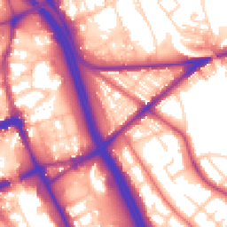 Daytime road noise heatmap for BL2 1HS