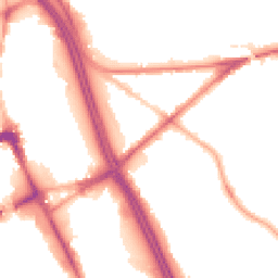 Night-time road noise heatmap for BL2 1HT