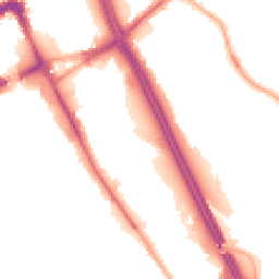 Night-time road noise heatmap for BL2 1HY