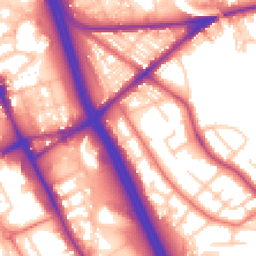 Daytime road noise heatmap for BL2 1JF
