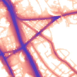 Daytime road noise heatmap for BL2 1JG