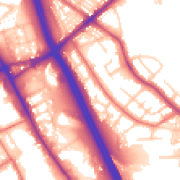 Daytime road noise heatmap for BL2 1JH