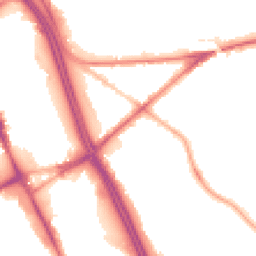 Night-time road noise heatmap for BL2 1JJ