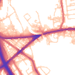 Daytime road noise heatmap for BL2 1JU