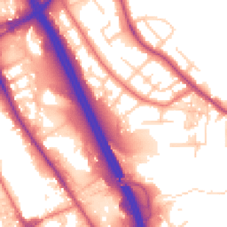 Daytime road noise heatmap for BL2 1LA