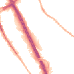 Night-time road noise heatmap for BL2 1LA