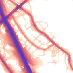 Daytime road noise heatmap for BL2 1LS