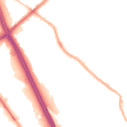 Night-time road noise heatmap for BL2 1LS