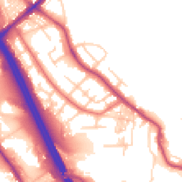 Daytime road noise heatmap for BL2 1LU