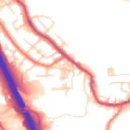 Daytime road noise heatmap for BL2 1NF