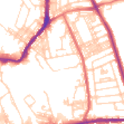 Daytime road noise heatmap for BL2 2EX
