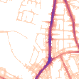 Daytime road noise heatmap for BL2 2JB