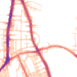 Daytime road noise heatmap for BL2 2NG