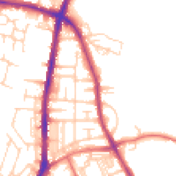 Daytime road noise heatmap for BL2 2NP