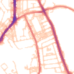 Daytime road noise heatmap for BL2 2QP