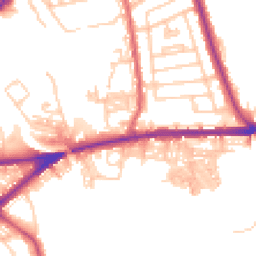 Daytime road noise heatmap for BL2 2RJ