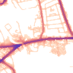 Daytime road noise heatmap for BL2 2RN