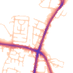 Daytime road noise heatmap for BL2 3AN