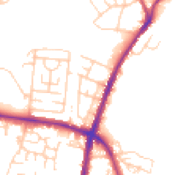 Daytime road noise heatmap for BL2 3AW