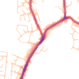 Daytime road noise heatmap for BL2 3DE