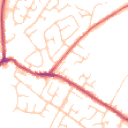 Daytime road noise heatmap for BL2 3HJ