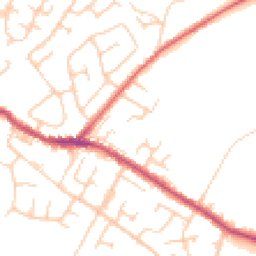 Daytime road noise heatmap for BL2 3HU
