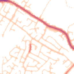 Daytime road noise heatmap for BL2 3LZ