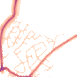Daytime road noise heatmap for BL2 4AH