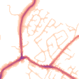 Daytime road noise heatmap for BL2 4AP
