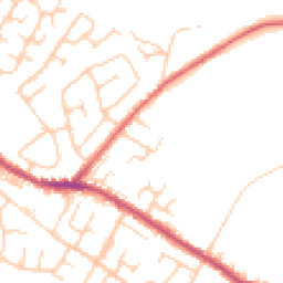 Daytime road noise heatmap for BL2 4BP