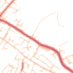 Daytime road noise heatmap for BL2 4EB