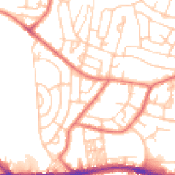 Daytime road noise heatmap for BL2 5AQ