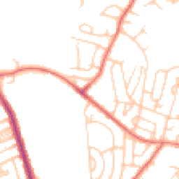 Daytime road noise heatmap for BL2 5BH