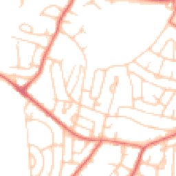 Daytime road noise heatmap for BL2 5EP