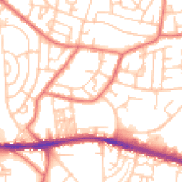 Daytime road noise heatmap for BL2 5LD