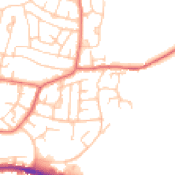 Daytime road noise heatmap for BL2 5NA