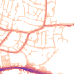 Daytime road noise heatmap for BL2 5NH