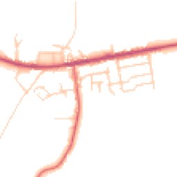 Daytime road noise heatmap for BL2 5QE