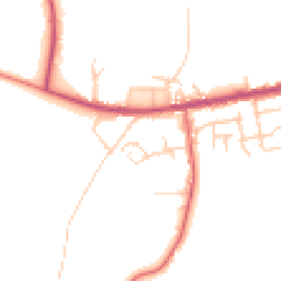 Daytime road noise heatmap for BL2 5QZ