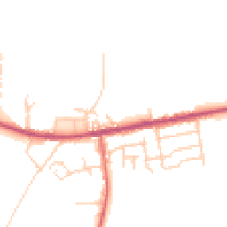 Daytime road noise heatmap for BL2 5RH