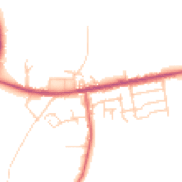 Daytime road noise heatmap for BL2 5RT